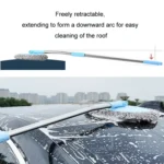 Car Chenille Curved Handle Telescopic Car Wash Soft Bristle Mop - Image 2