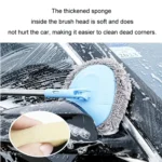 Car Chenille Curved Handle Telescopic Car Wash Soft Bristle Mop - Image 4