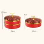 Candy Box Home Multi-Layer New Year Fruit Tray Compartmentalized Dry Fruit Box With Lid - Image 8