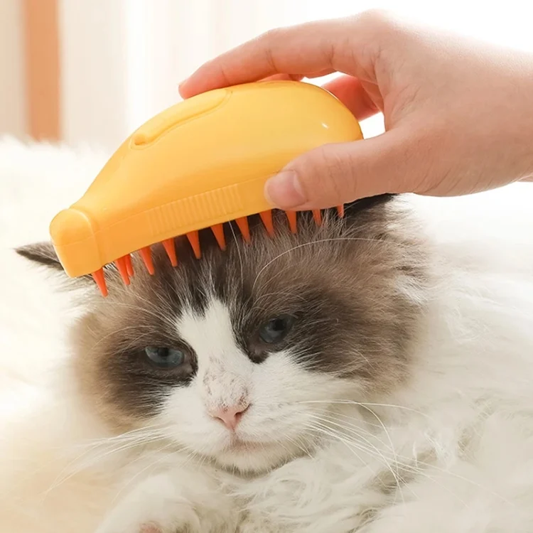 TBD06044456_B1.webp Banana Shape Pet Spray Massage Comb Electrical Cleaning Brush Hair Removal Comb For Dogs And Cats - Image 2