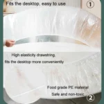 Disposable Elastic Bunching Tablecloth Household Table Thickened PE Non-Washable Waterproof Oilproof Tablecloth - Image 5