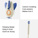 Airplane Shape Mop For Kids Mopping Tool Mini Spinning Floor Mop - Image 5