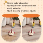 Airplane Shape Mop For Kids Mopping Tool Mini Spinning Floor Mop - Image 7
