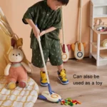 Airplane Shape Mop For Kids Mopping Tool Mini Spinning Floor Mop - Image 9