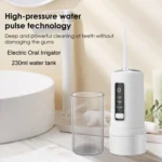 Portable Storable Tooth Flosser Smart Teeth Cleaning Instrument Household Teeth Cleaner With 4pcs Nozzles - Image 4