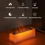 Lava Flame Aromatherapy Machine Air Atomizing Humidifier With Colorful Light - Image 3