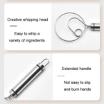 Stainless Steel Flour Mixer Flour And Egg Beaters Noodle Making Tools - Image 4