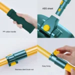 Curved Rod Car Wash Mop Retractable Cleaning Tool No Harm Car Special Soft Brush - Image 7