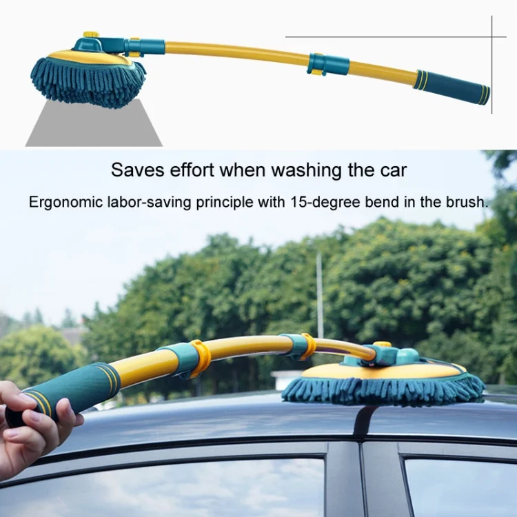TBD06044651_B7.webp Curved Rod Car Wash Mop Retractable Cleaning Tool No Harm Car Special Soft Brush - Image 8