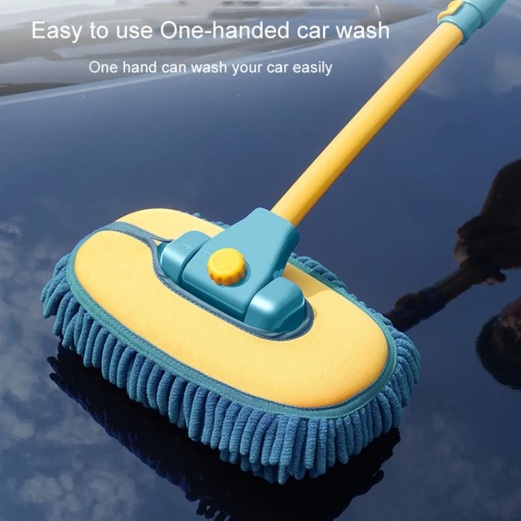 TBD06044651_B8.webp Curved Rod Car Wash Mop Retractable Cleaning Tool No Harm Car Special Soft Brush - Image 9