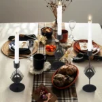 3 In 1 Black Feather Candlestick Wedding Decoration Romantic Candlelight Home Ornaments - Image 7