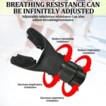 Breathing Exerciser Trainer Adjusts Resistance Lung Capacity Strengthener - Image 5