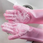 Kitchen Silicone Dishwash Gloves Male And Female Household Chores Cleaning Mitts - Image 8