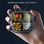 Portable Mini Compartmentalized Sealed Pill Box Weekly Morning And Evening Pill Capsule Dispensing Box - Image 13