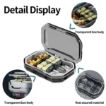 Portable Mini Compartmentalized Sealed Pill Box Weekly Morning And Evening Pill Capsule Dispensing Box - Image 4