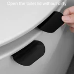 3pcs Anti Dirty Handle Toilet Lid Lifter Bathroom Bidet Seat Lifting Lid Kit - Image 3