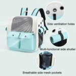 Breathable Square Cat Backpack Foldable Outdoor Portable Pet Bag - Image 9