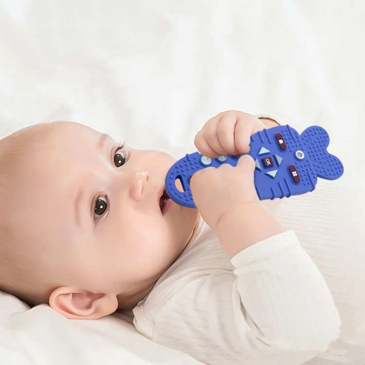TBD06044727_B1.webp Baby Remote Control Teether Baby Anti Hand Eating Teething Stick Toys - Image 2