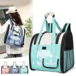 Simple Contrasting Pet Backpack Space Capsule Cat Bag Shoulder Dog Bag - Image 2