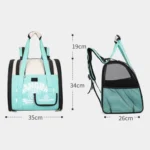 Simple Contrasting Pet Backpack Space Capsule Cat Bag Shoulder Dog Bag - Image 7