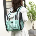 Simple Contrasting Pet Backpack Space Capsule Cat Bag Shoulder Dog Bag - Image 9