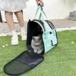 Simple Contrasting Pet Backpack Space Capsule Cat Bag Shoulder Dog Bag - Image 10