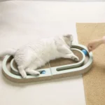 Pet Fun Cats Scratching Board Cats Claw Rubbing Toys Foldable With Ball - Image 2