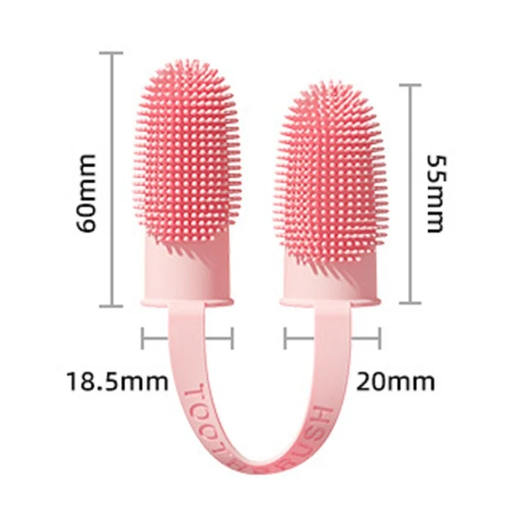 TBD06044777_B2.webp 2pcs Pet Teeth Cleaning Dual Finger Toothbrush Dogs And Cats Oral Cleaning Tools - Image 3