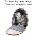 PU Pet Bag Cats And Dogs Outing Carrying Capsule Double Shoulder Backpacks - Image 4