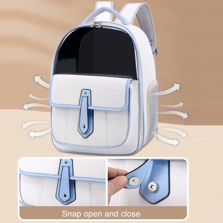 TBD06044792_B6.webp PU Pet Bag Cats And Dogs Outing Carrying Capsule Double Shoulder Backpacks - Image 7