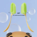 Pets Finger Toothbrush With Handle Dogs And Cats Oral Cleaning Tools - Image 5