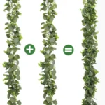 180cm Simulation Greenery Eucalyptus Ivy Leaf Rattan Hanging Fake Flower Decoration Rattan - Image 4