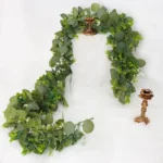 180cm Simulation Greenery Eucalyptus Ivy Leaf Rattan Hanging Fake Flower Decoration Rattan - Image 5