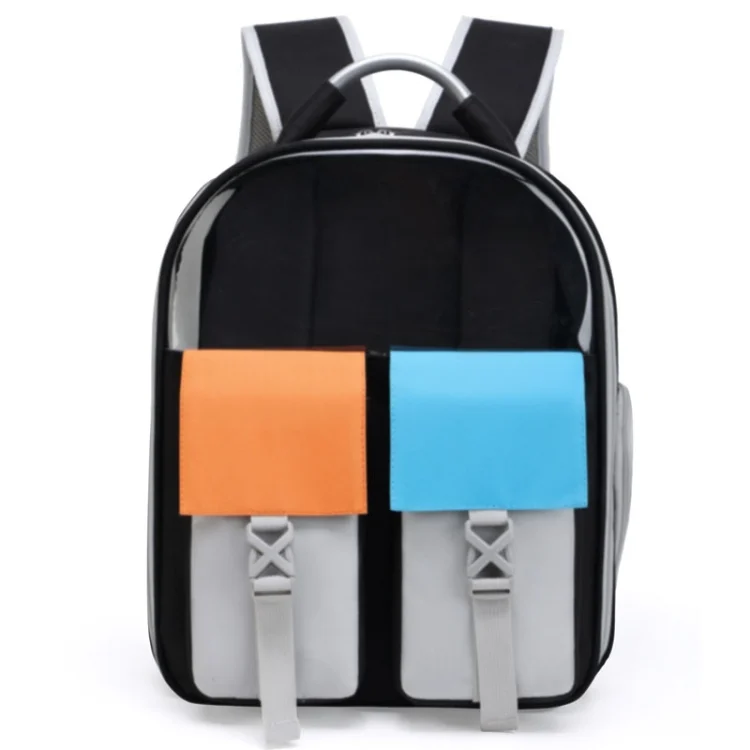 Pets Colorful Double Shoulder Bag Cats And Dogs Outing Carrying Capsule Backpacks