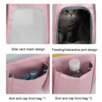 Pets Colorful Double Shoulder Bag Cats And Dogs Outing Carrying Capsule Backpacks - Image 5