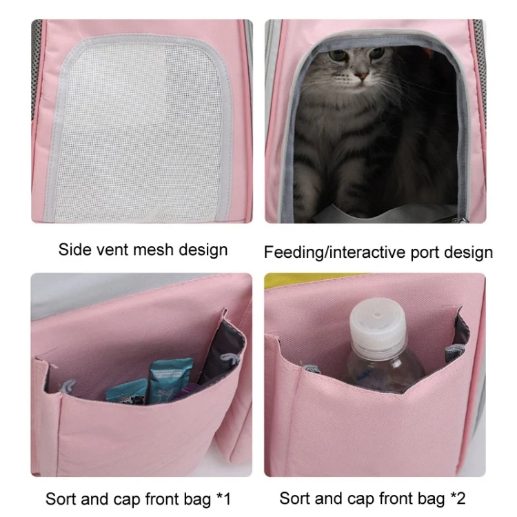 TBD06044814_B4.webp Pets Colorful Double Shoulder Bag Cats And Dogs Outing Carrying Capsule Backpacks - Image 5