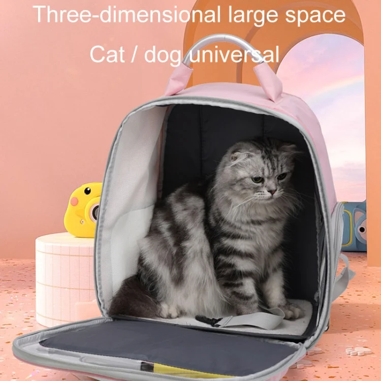 TBD06044814_B7.webp Pets Colorful Double Shoulder Bag Cats And Dogs Outing Carrying Capsule Backpacks - Image 8