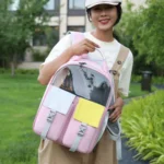 Pets Colorful Double Shoulder Bag Cats And Dogs Outing Carrying Capsule Backpacks - Image 9