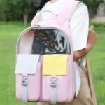 Pets Colorful Double Shoulder Bag Cats And Dogs Outing Carrying Capsule Backpacks - Image 10