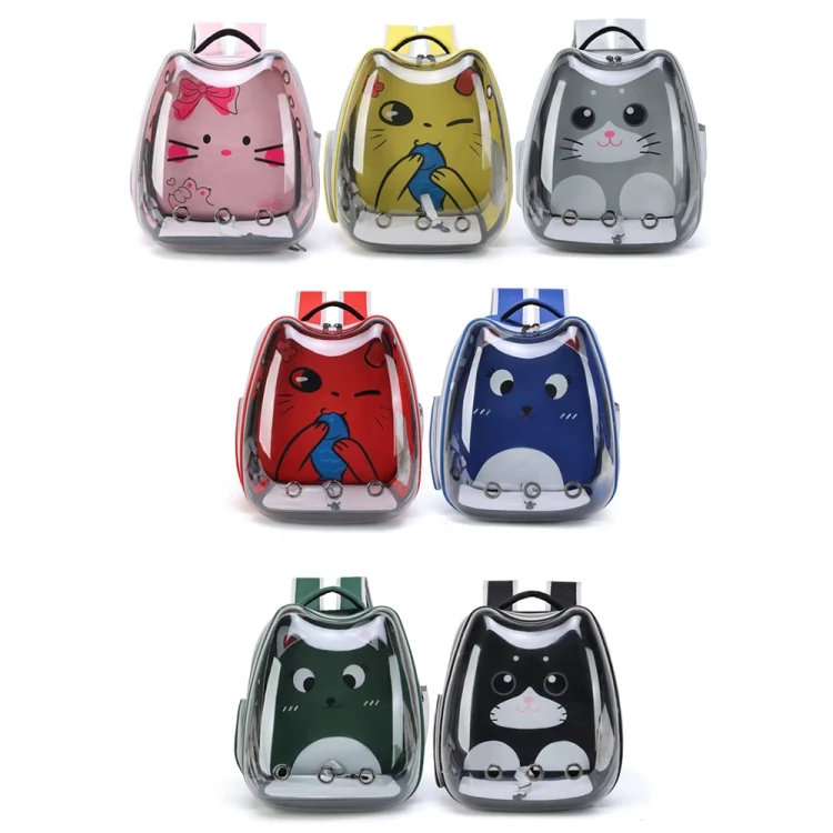 TBD06044827_B1.webp Cartoon Pattern Cat Transparent Pet Bag Space Capsule Portable Pet Backpack - Image 2