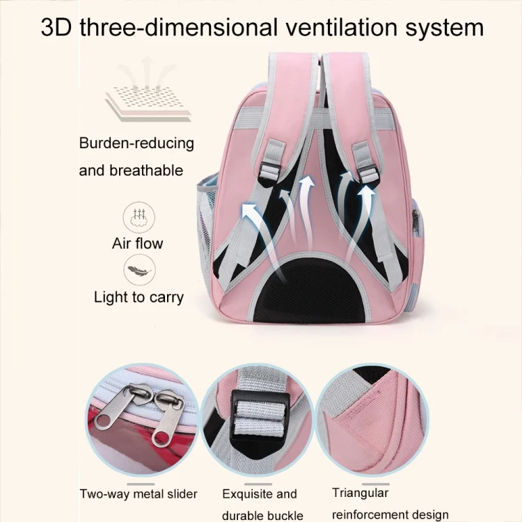 TBD06044827_B6.webp Cartoon Pattern Cat Transparent Pet Bag Space Capsule Portable Pet Backpack - Image 7