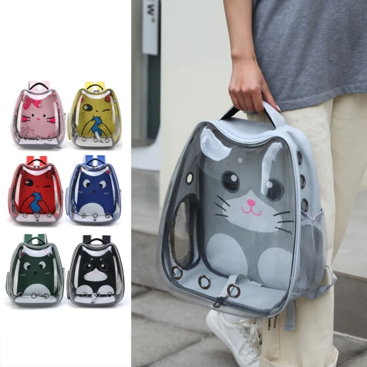 TBD06044827_B8.webp Cartoon Pattern Cat Transparent Pet Bag Space Capsule Portable Pet Backpack - Image 9