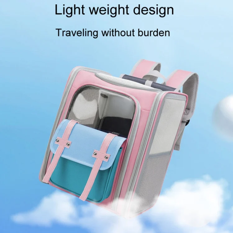 TBD06044831_B4.webp Square Foldable Cats Backpack Pets Outdoor Portable Double Shoulder Bag - Image 5