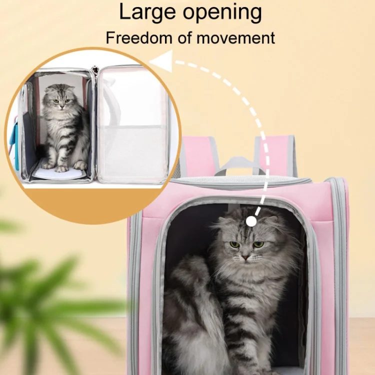 TBD06044831_B6.webp Square Foldable Cats Backpack Pets Outdoor Portable Double Shoulder Bag - Image 7