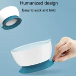 Infant Complementary Food Bowl With Lid Baby Feeding Tableware Suction Cup Bowl - Image 5