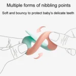 Wave Anti-Feeding Childrens Teether Baby Teething Teether Silicone Toys - Image 7