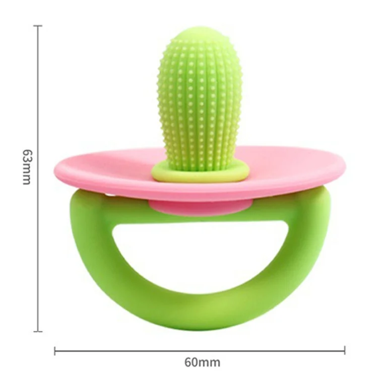 TBD06044867_B2.webp Silicone Cactus Teether Baby Anti Teething Sticks Toys - Image 3