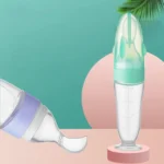 Baby Silicone Bottle Squeezeable Feeding Spoon Childrens Supplementary Bottle Feeder - Image 2