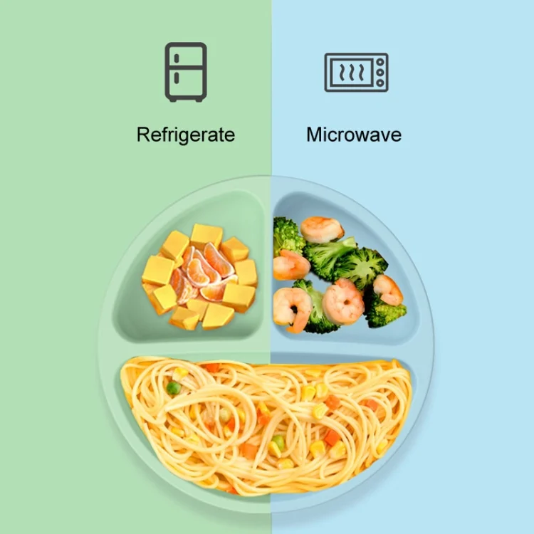 TBD06044896_B6.webp 3 Compartments Baby Silicone Suction Cup Plate Childrens Complementary Feeding Bowl - Image 7