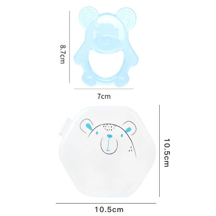 TBD06044914_B2.webp Baby Teething Stick Toys Childrens Silicone Bear Bites With Storage Box - Image 3